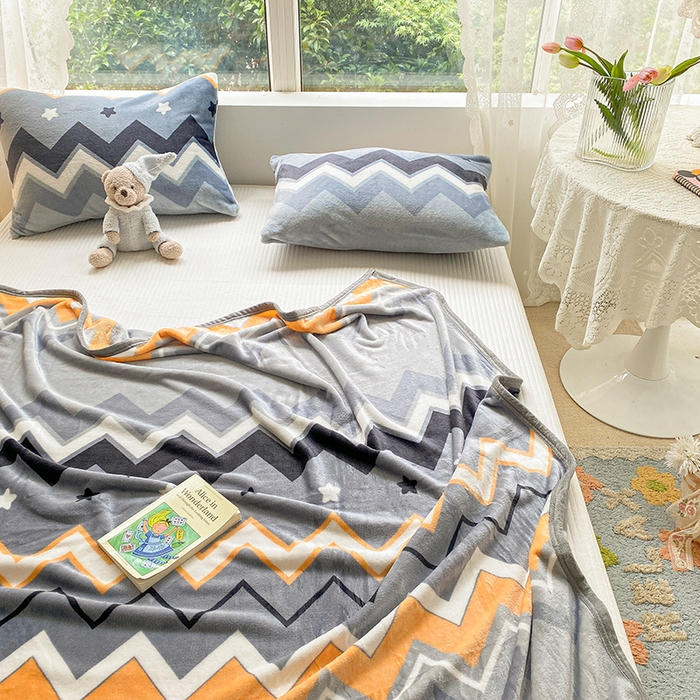 91家纺网 家纺一手货源 找家纺 慕尚家纺 2025新款雪貂绒高克重300g毛毯家用毛毯 波西米亚