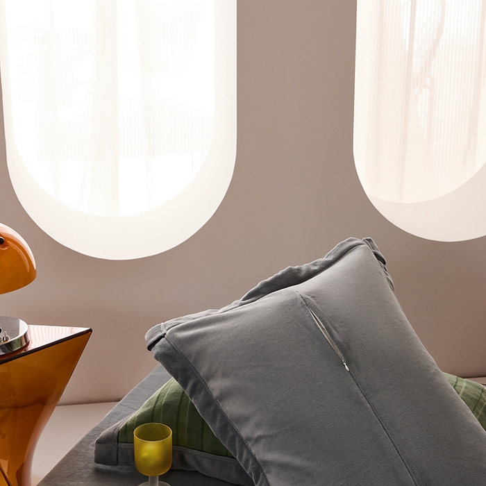 91家纺网 家纺一手货源 找家纺 LADYCOCO可可家居 2024新款牛奶3D绒立体雕花剪花单品系列-单枕套 深绿+灰色