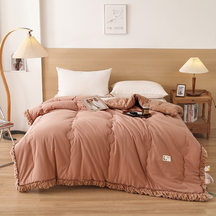 91家纺网 家纺一手货源 找家纺 （总）2024新款繁花全棉一体被冬被春秋被被子被芯