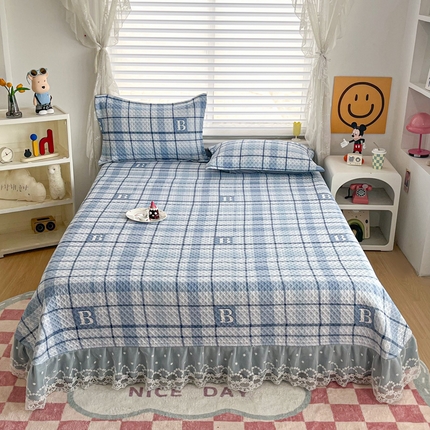 91家纺网 家纺一手货源 找家纺 手艺人 204新款亲肤化纤夹棉床盖榻榻米炕盖炕垫-CH系列 CH533