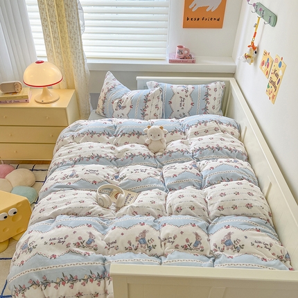 91家纺网 家纺一手货源 找家纺 （总）贝扬思家纺 新款高克重牛奶绒四件套-风格二（有买家秀）