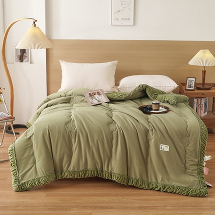 91家纺网 家纺一手货源 找家纺 （总）2024新款繁花全棉一体被冬被春秋被被子被芯