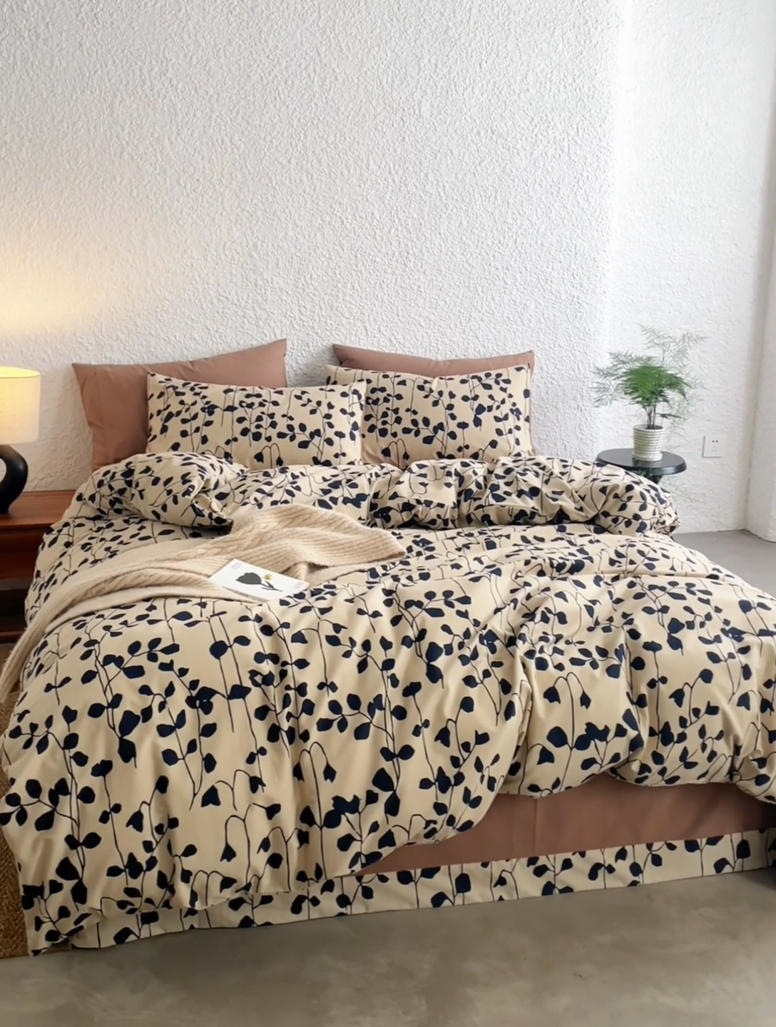 91家纺网 家纺一手货源 找家纺 千朵森 2024新款A类全棉活性陶瓷磨毛四件套 芊寻