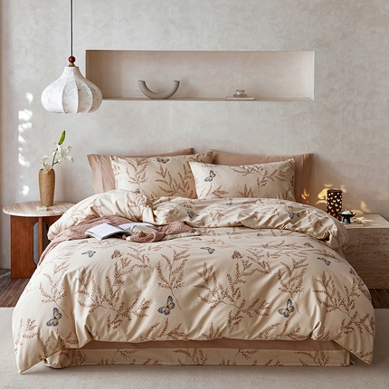 （总）千朵森 2024新款A类全棉活性陶瓷磨毛四件套