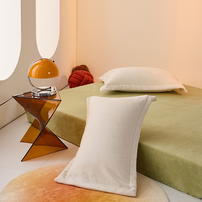 91家纺网 家纺一手货源 找家纺 LADYCOCO可可家居 2024新款牛奶3D绒立体雕花剪花单品系列-单床笠 果绿