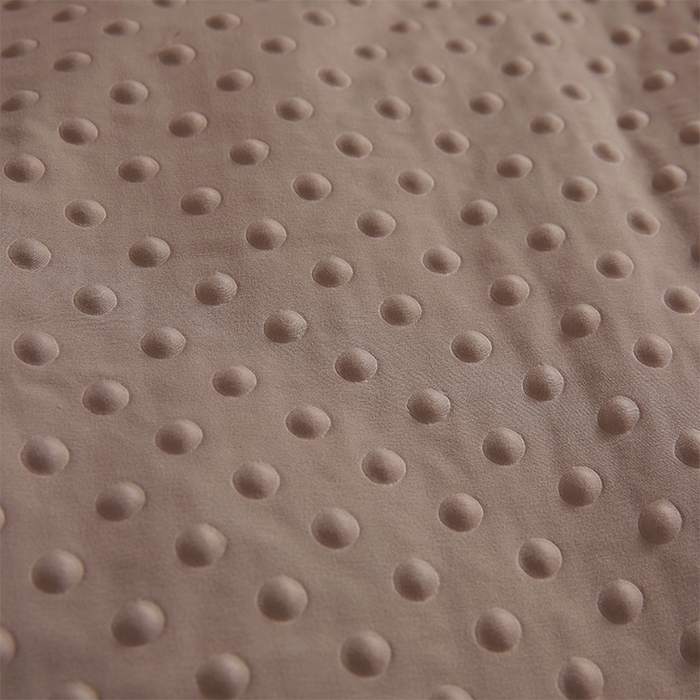 91家纺网 家纺一手货源 找家纺 2024新款A类双层皱皱纱豆豆被子被芯 皱皱纱-焦糖咖