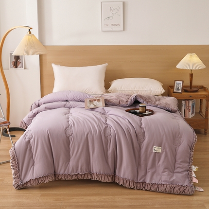 91家纺网 家纺一手货源 找家纺 （总）2024新款繁花全棉一体被冬被春秋被被子被芯