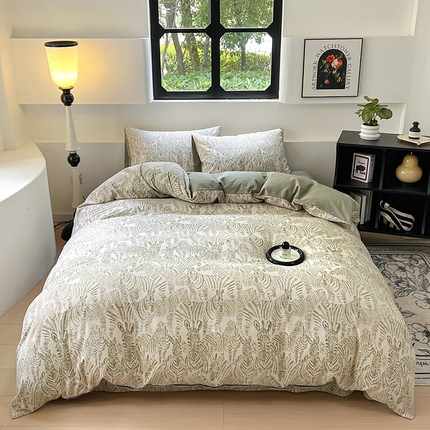 91家纺网 家纺一手货源 找家纺 （总）田野 2024新款纯棉全棉磨毛印花四件套系列