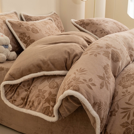 （总）2024新款A类复古风加厚保暖绒四件套