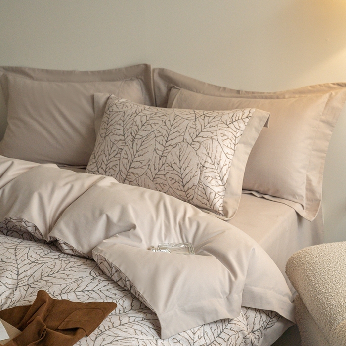 91家纺网 家纺一手货源 找家纺 窝米 2024新款全棉磨毛工艺拼角款四件套系列 晨梦