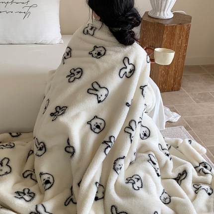 91家纺网 家纺一手货源 找家纺 （总）桃喜 2024新款A类摇粒绒毛毯毯子