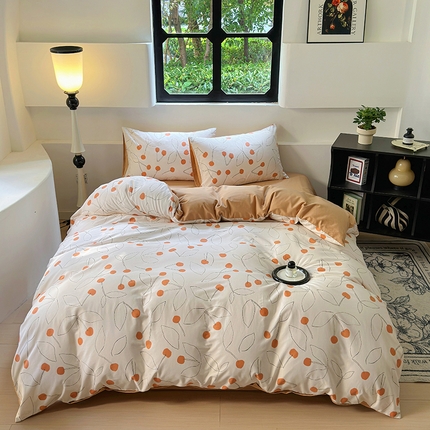 91家纺网 家纺一手货源 找家纺 （总）田野 2024新款纯棉全棉磨毛印花四件套系列