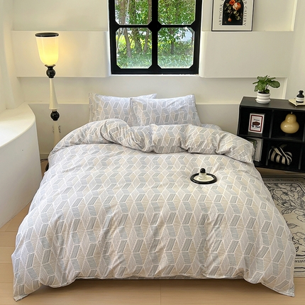 91家纺网 家纺一手货源 找家纺 （总）田野 2024新款纯棉全棉磨毛印花四件套系列