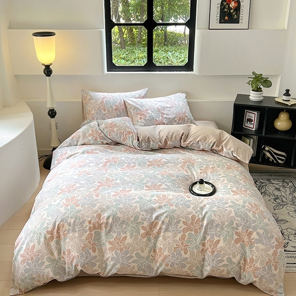 91家纺网 家纺一手货源 找家纺 （总）田野 2024新款纯棉全棉磨毛印花四件套系列