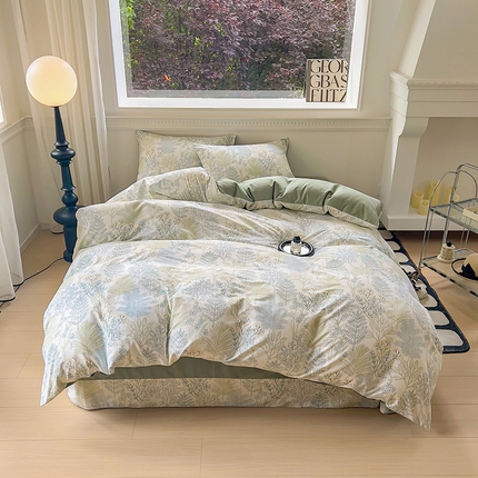 91家纺网 家纺一手货源 找家纺 （总）田野 2024新款纯棉全棉磨毛印花四件套系列