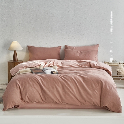 91家纺网 家纺一手货源 找家纺 （总）千朵森 2024新款全棉色织提花磨毛欧佩斯四件套-风格一