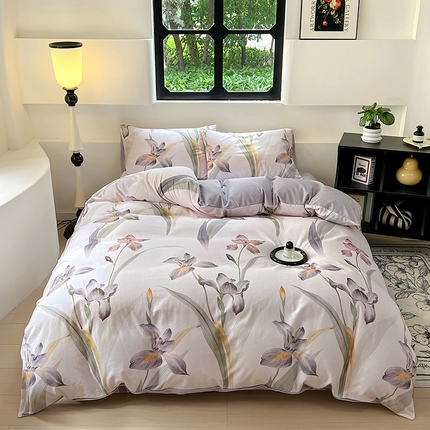 91家纺网 家纺一手货源 找家纺 （总）田野 2024新款纯棉全棉磨毛印花四件套系列