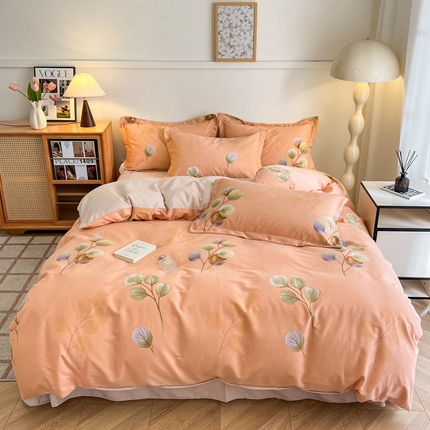 91家纺网 家纺一手货源 找家纺 （总）新印象 2025新款全棉生态磨毛印花四件套