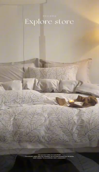 91家纺网 家纺一手货源 找家纺 （总）窝米 2024新款全棉磨毛工艺拼角款四件套系列