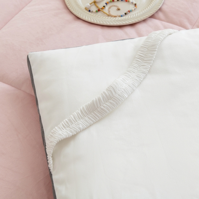 91家纺网 家纺一手货源 找家纺 LADYCOCO可可家居 2024新款亲肤舒适德绒床垫床褥-超暖系列 粉色