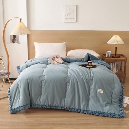 91家纺网 家纺一手货源 找家纺 （总）2024新款繁花全棉一体被冬被春秋被被子被芯