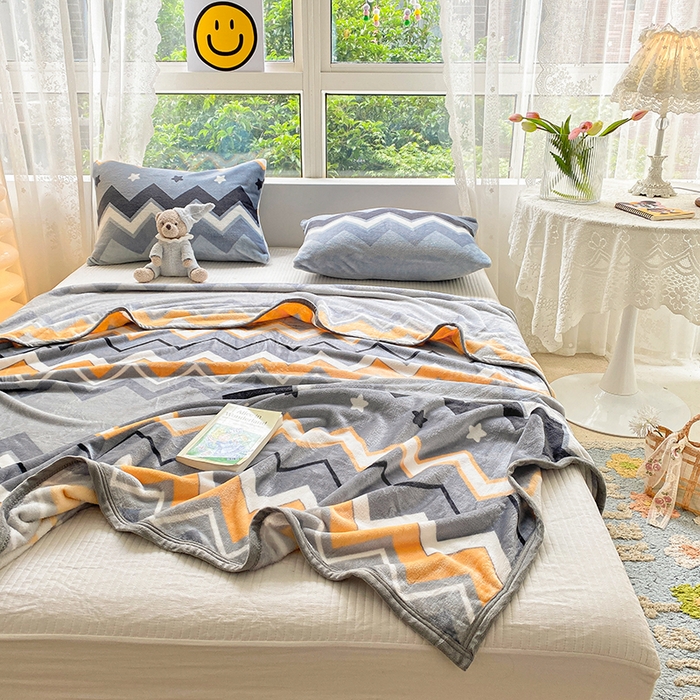 91家纺网 家纺一手货源 找家纺 慕尚家纺 2025新款雪貂绒高克重300g毛毯家用毛毯 波西米亚