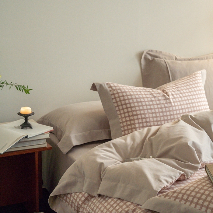 91家纺网 家纺一手货源 找家纺 窝米 2024新款全棉磨毛工艺拼角款四件套系列 华芙