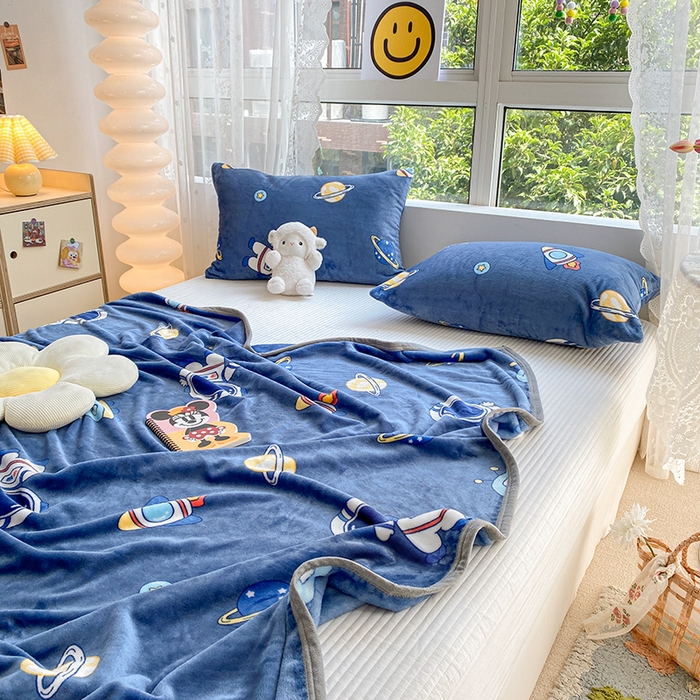 91家纺网 家纺一手货源 找家纺 （总）慕尚家纺 2025新款雪貂绒高克重300g毛毯家用毛毯