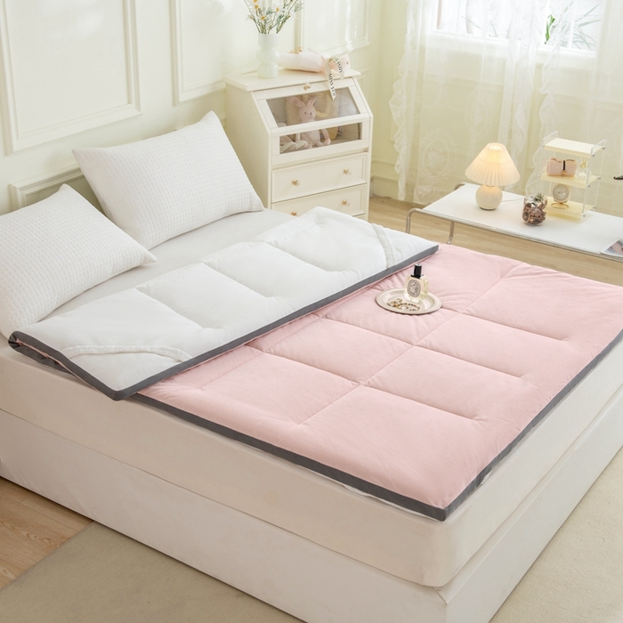 91家纺网 家纺一手货源 找家纺 （总）LADYCOCO可可家居 2024新款亲肤舒适德绒床垫床褥-超暖系列