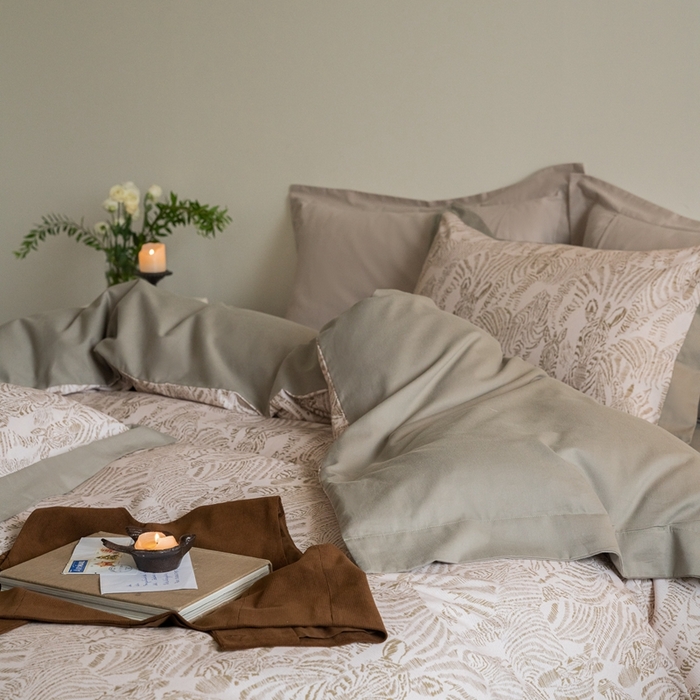 91家纺网 家纺一手货源 找家纺 窝米 2024新款全棉磨毛工艺拼角款四件套系列 遇见绿