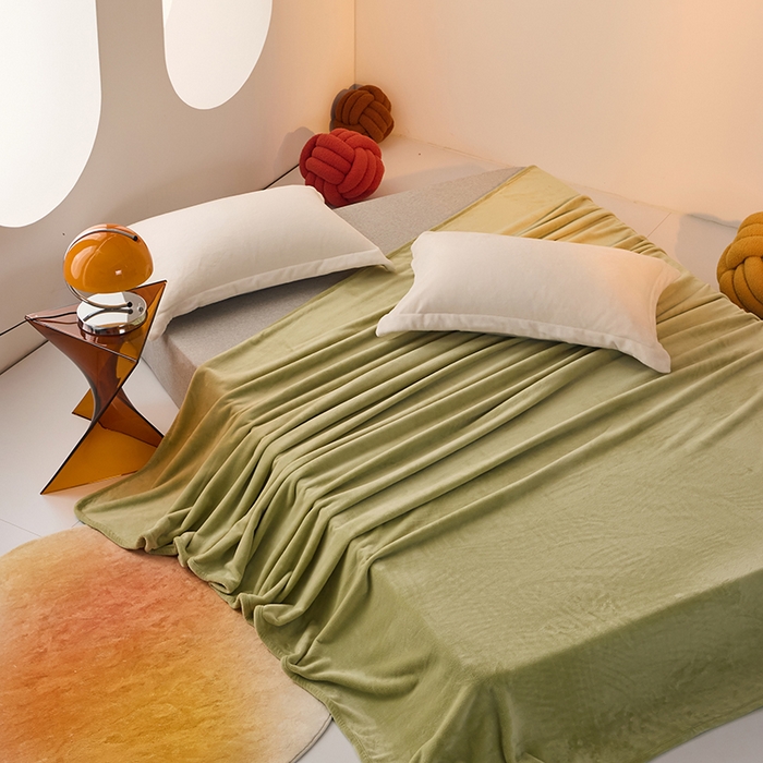 91家纺网 家纺一手货源 找家纺 （总）LADYCOCO可可家居 2024新款牛奶3D绒立体雕花剪花单床单