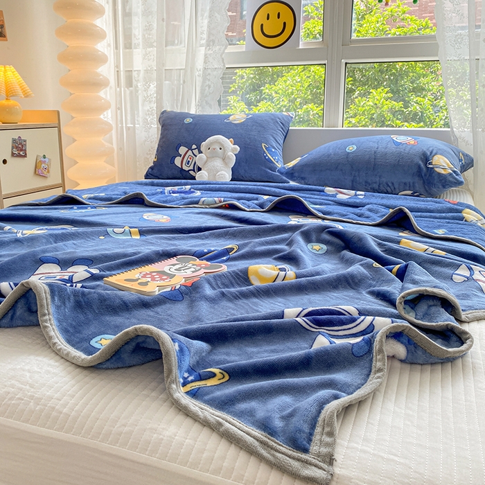 91家纺网 家纺一手货源 找家纺 （总）慕尚家纺 2025新款雪貂绒高克重300g毛毯家用毛毯