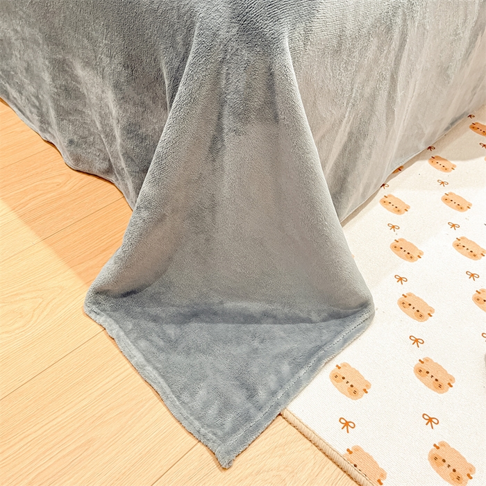 91家纺网 家纺一手货源 找家纺 川悦生活 2024新款雪花绒印花单被套系列-夜景 熊小巴