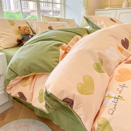 91家纺网 家纺一手货源 找家纺 （总）优贝 新款100%全棉磨毛印花四件套假一罚万