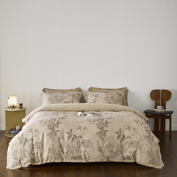 91家纺网 家纺一手货源 找家纺 千朵森 2024新款全棉拼角磨毛四件套-风格二 华丽乐章