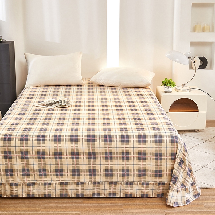 91家纺网 家纺一手货源 找家纺 雲归梦 2024新款全棉多规格加厚磨毛多规格单品--单床单 单床单-童话爱情-棕