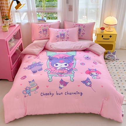 ds生活馆 2025新款三丽鸥大版印花豆豆被春秋被冬被 公主库洛米