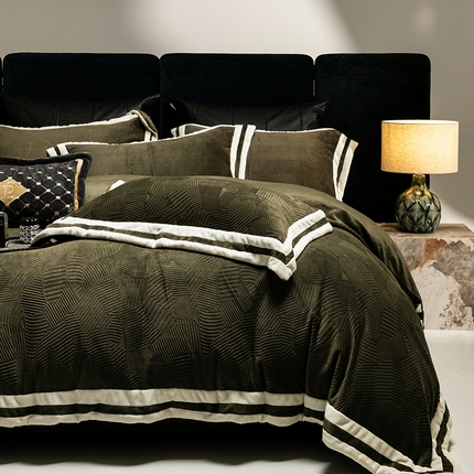 （总）瑞雪家居 2025新款230g全消光牛奶绒四件套-塔赫