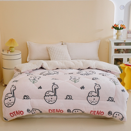 91家纺网 家纺一手货源 找家纺 （总）TT.one 塔塔家居 2025新款加厚雪花绒羊羔绒冬被