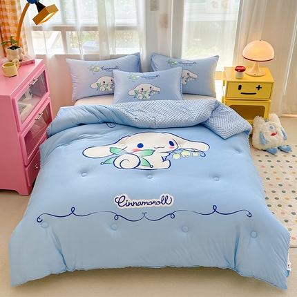 91家纺网 家纺一手货源 找家纺 （总）ds生活馆 2025新款三丽鸥大版印花豆豆被春秋被冬被