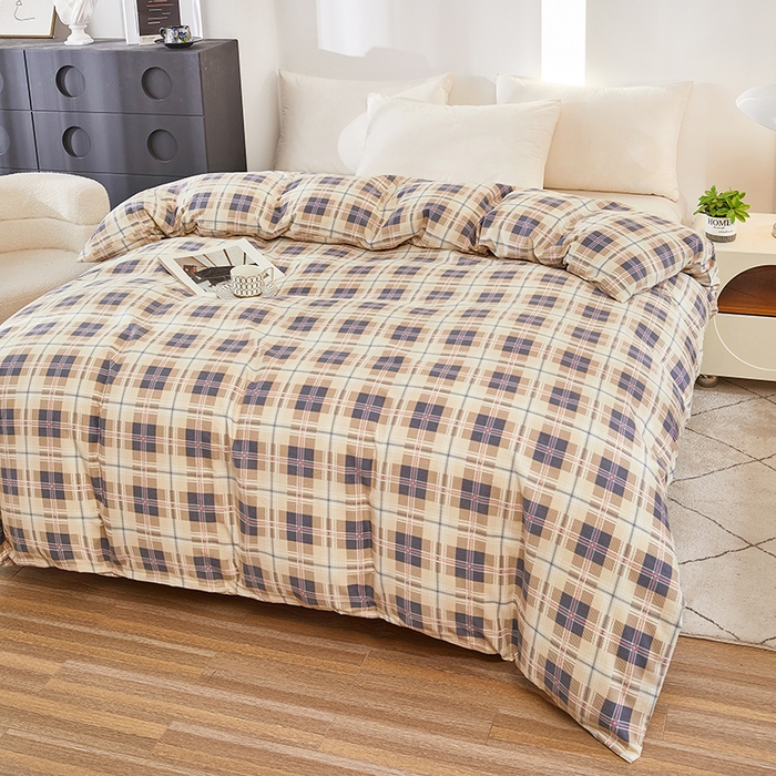 91家纺网 家纺一手货源 找家纺 雲归梦 2024新款全棉多规格加厚磨毛多规格单品--单被套 单被套-童话爱情-棕