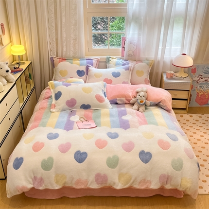 91家纺网 家纺一手货源 找家纺 （总）川悦生活 2024新款雪花绒印花单被套系列-夜景