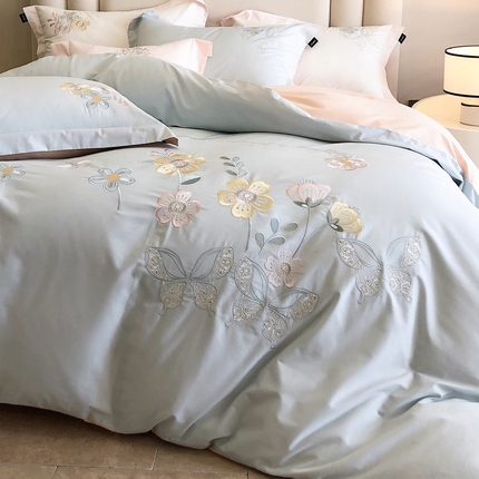 91家纺网 家纺一手货源 找家纺 （总）卡姿家纺 2024秋冬清新风格刺绣— 浪漫花语