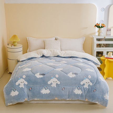 91家纺网 家纺一手货源 找家纺 （总）TT.one 塔塔家居 2025新款加厚雪花绒羊羔绒冬被