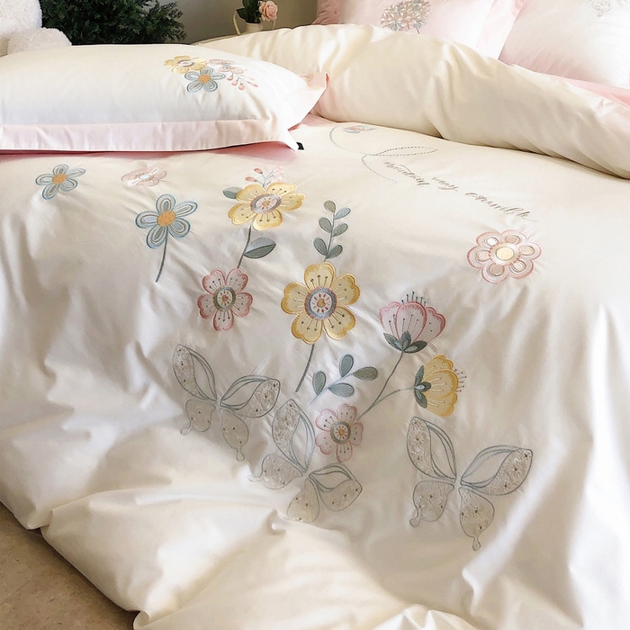 91家纺网 家纺一手货源 找家纺 （总）卡姿家纺 2024秋冬清新风格刺绣— 浪漫花语