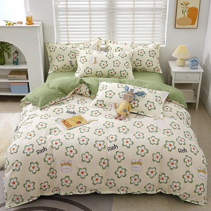 91家纺网 家纺一手货源 找家纺 （总）大G 2024新款140克印花磨毛四件套