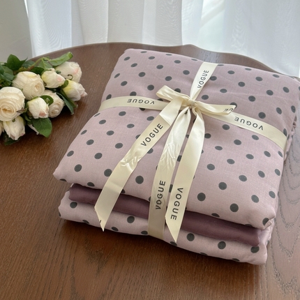 91家纺网 家纺一手货源 找家纺 （总）黛馨 2025新款A类小清新双层纱四件套（实拍）