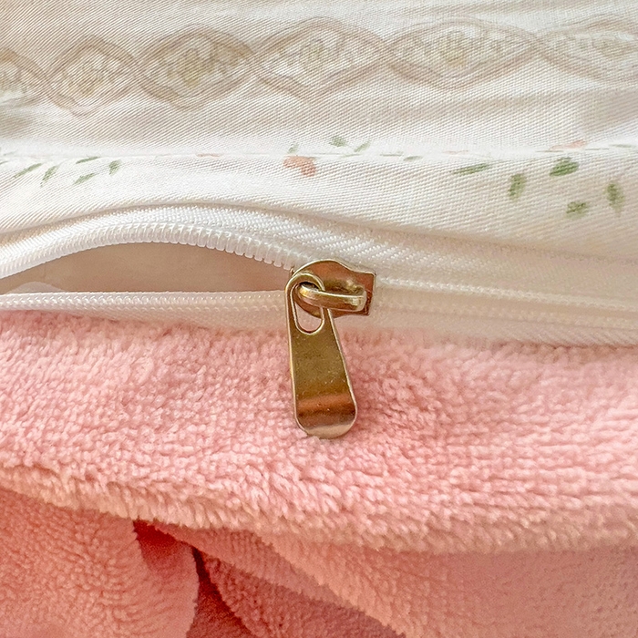 91家纺网 家纺一手货源 找家纺 捌月 2024新款棉加绒A版13372全棉B版高克重牛奶绒四件套直播新品 樱桃花开