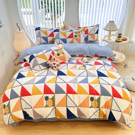 91家纺网 家纺一手货源 找家纺 （总）大G 2024新款140克印花磨毛四件套