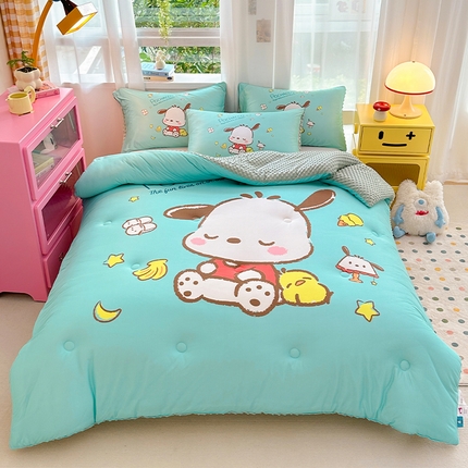 ds生活馆 2025新款三丽鸥大版印花豆豆被春秋被冬被 香蕉帕恰狗
